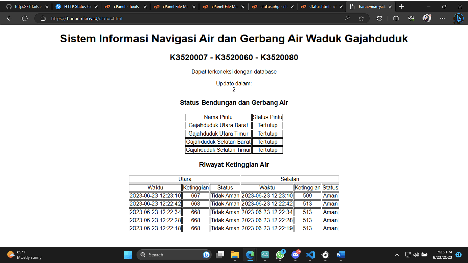 SINAGA (Sistem Informasi Navigasi Air dan Gerbang Air)