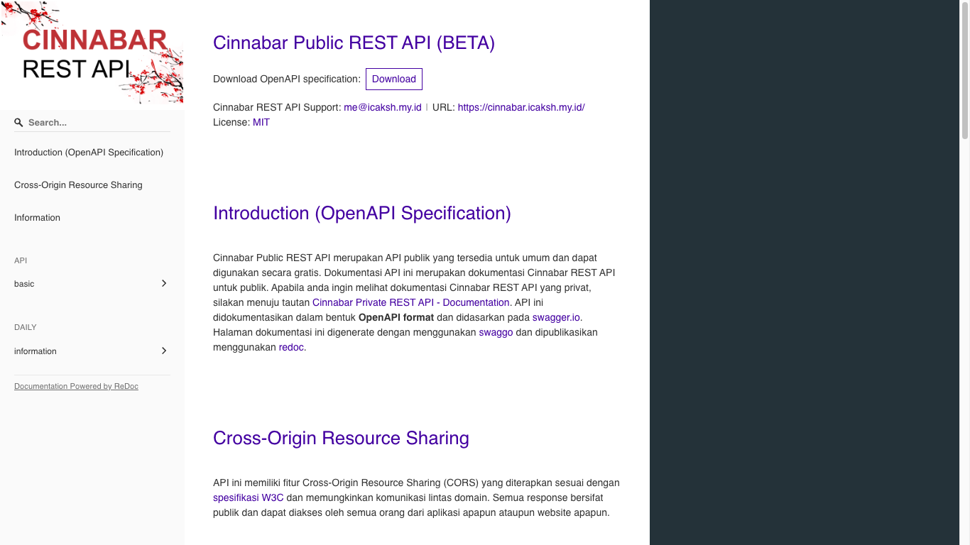 Cinnabar REST API